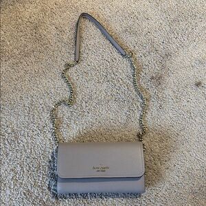 Kate Spade Gray Structured Crossbody Bag